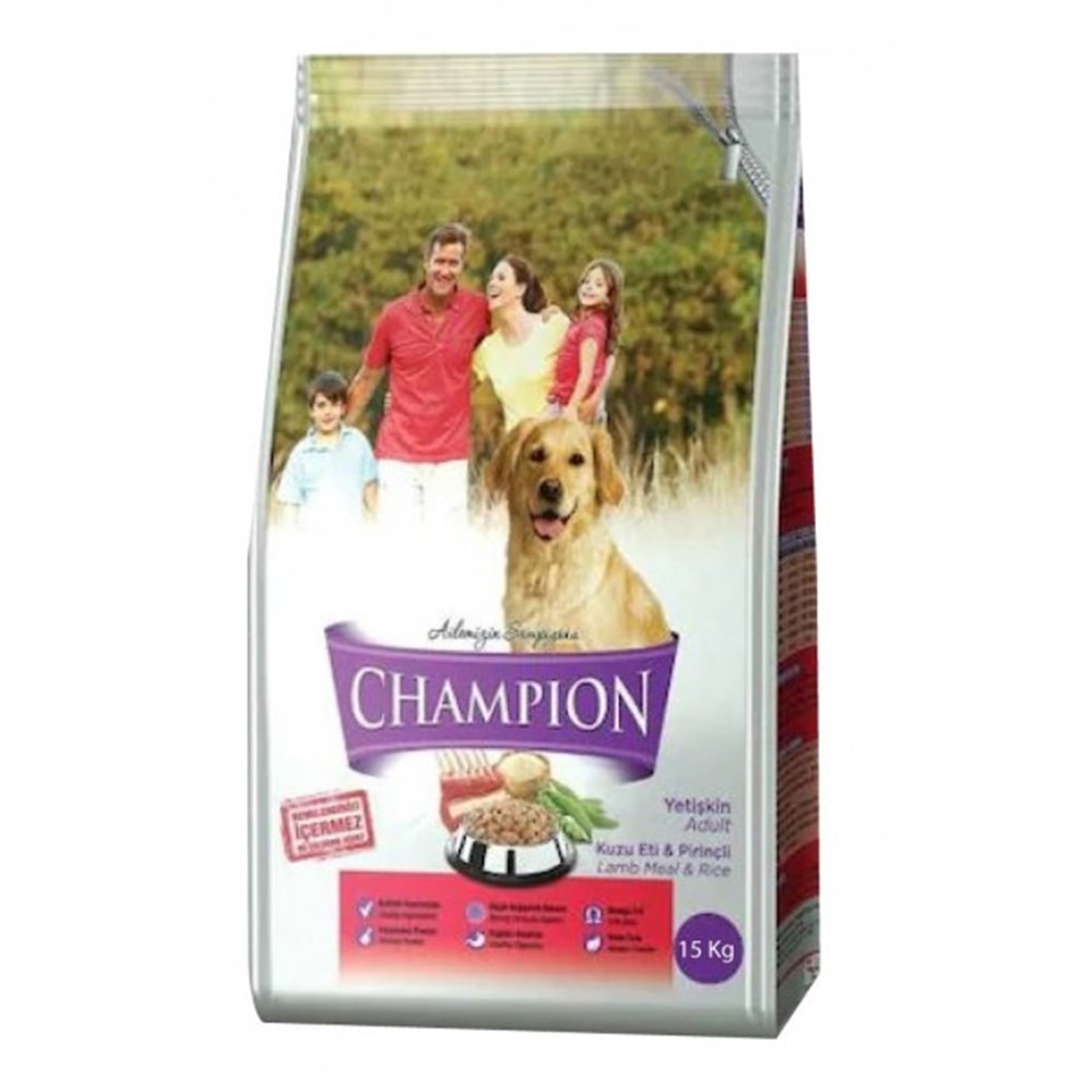 Champion Kuzu Etli Yetişkin Köpek Maması 15 KG
