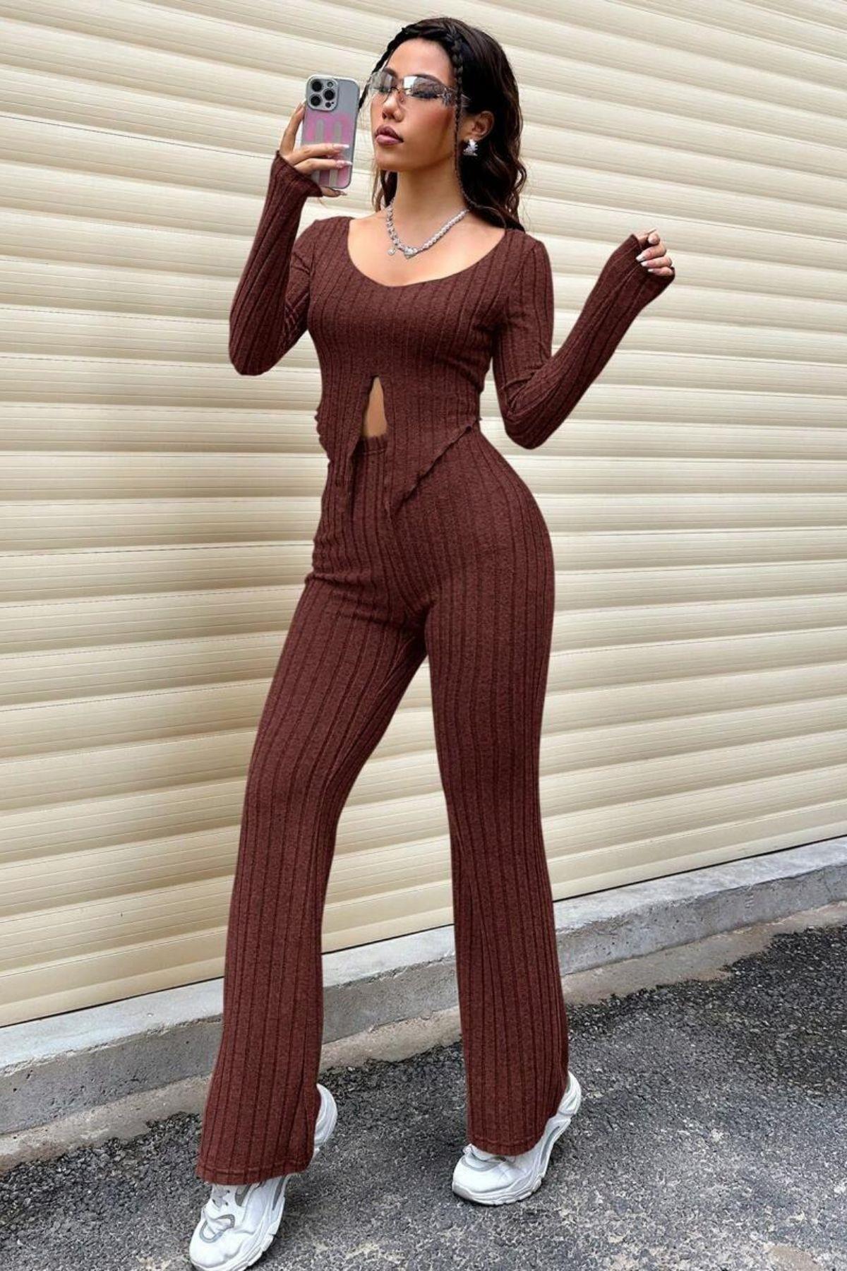 Bella Notte Bordo Triko Takım 77321