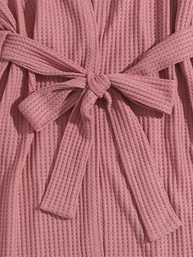 Bella Notte Gül Kurusu Pamuklu 3 Parça Sabahlık ve Pijama Takımı 7599