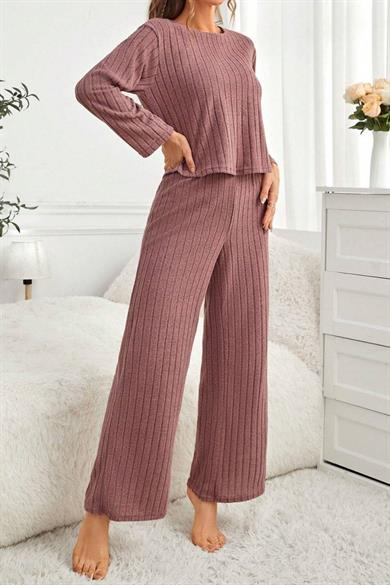 Bella Notte Gül Kurusu Pamuklu Pijama Takımı 7099