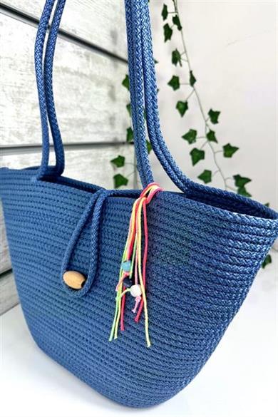 Bella Notte Saks Kadın El Yapımı Günlük/Plaj Çantası 8003