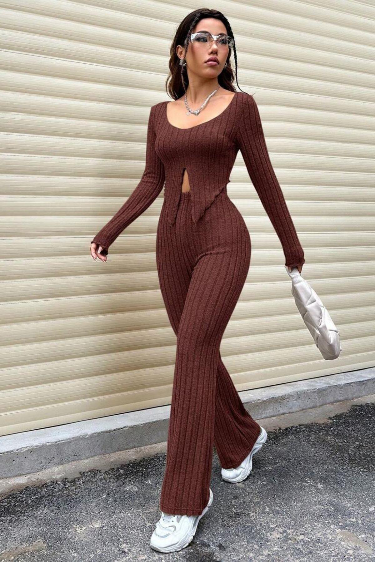 Bella Notte Bordo Triko Takım 77321