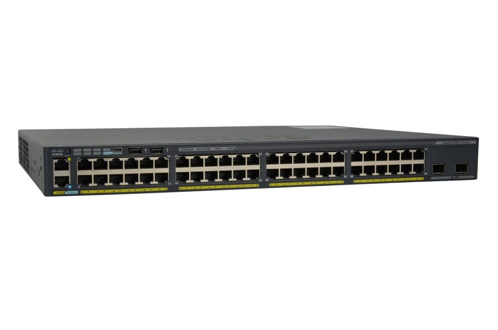 Cisco Catalyst 2960-X-WS-C2960X-48FPD-LSwitchCatalyst 2960-X-48FPD-L 48 GigE PoE 740W, 2 x 10G SFP+,
