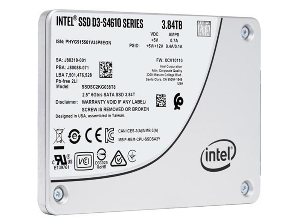 Intel D3 S4610 3.84TB SSD SSDSC2KG038T801