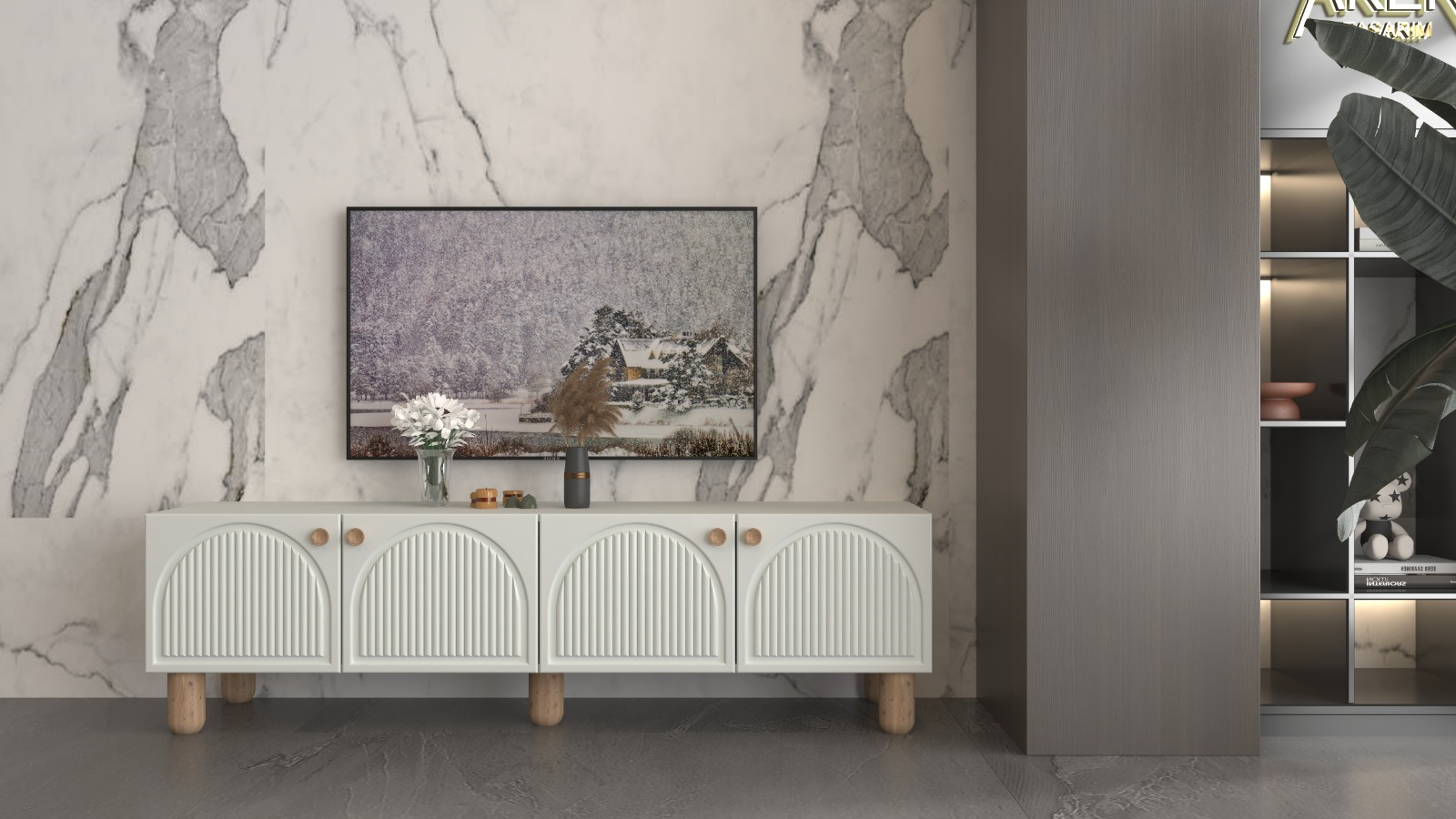 Güneş Tv Ünitesi MDF