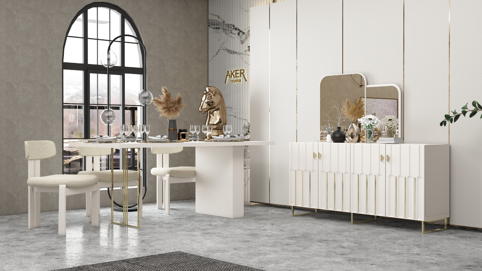 Destan Yemek Odası Takımı mdf