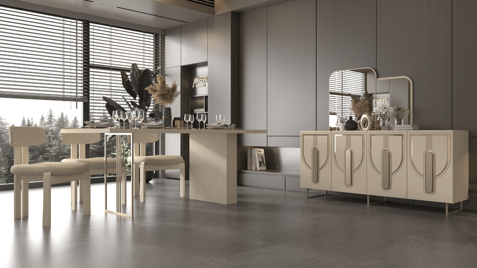 Erciyes Yemek Odası Takımı MDF