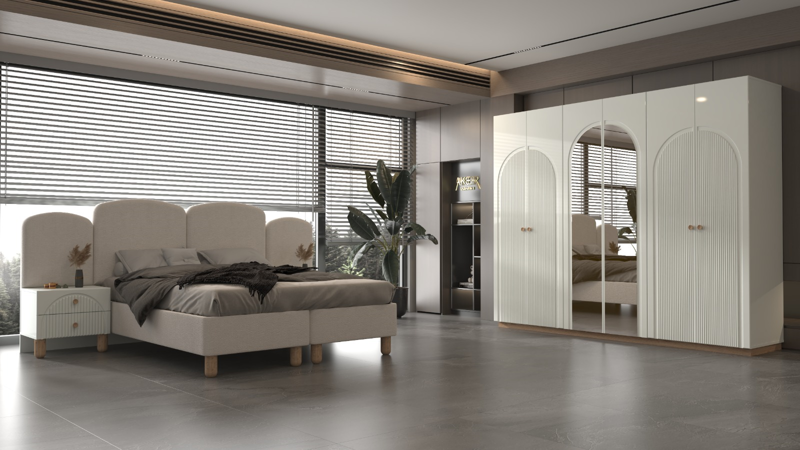 Güneş Yatak Odası Takımı %100MDF