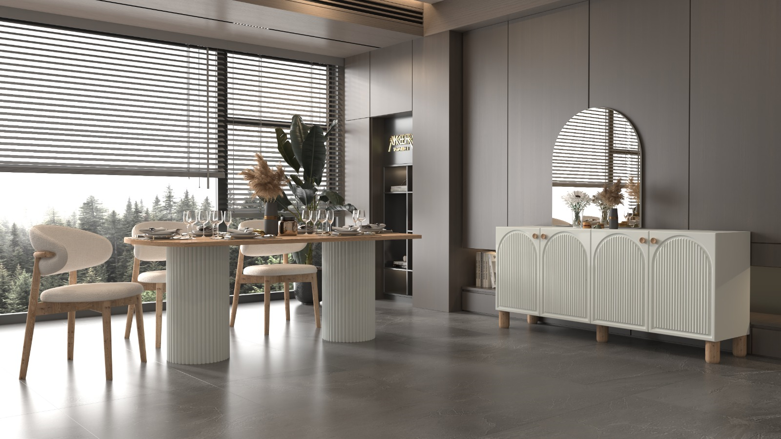 Güneş Yemek Odası Takımı MDF