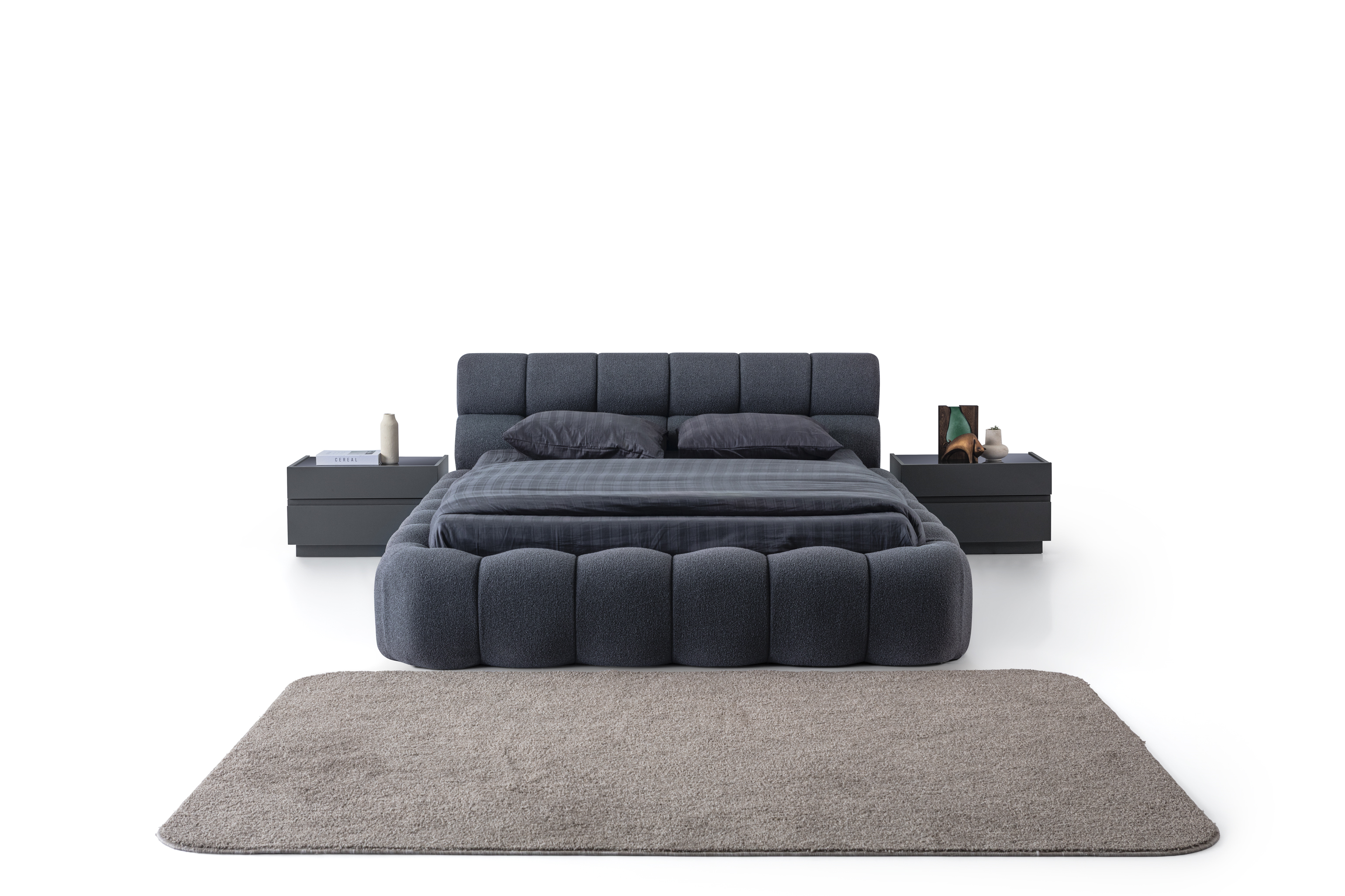 Vega Floria Bazalı Karyola + Başlık (Opsiyonel)