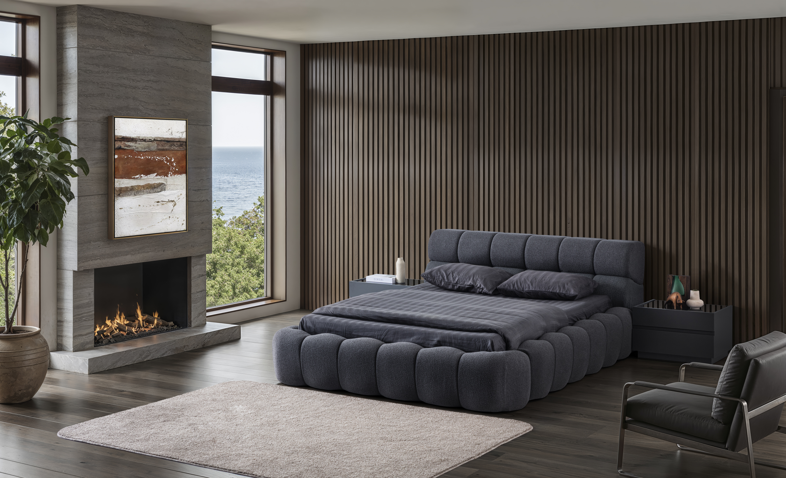 Vega Floria Bazalı Karyola + Başlık (Opsiyonel)
