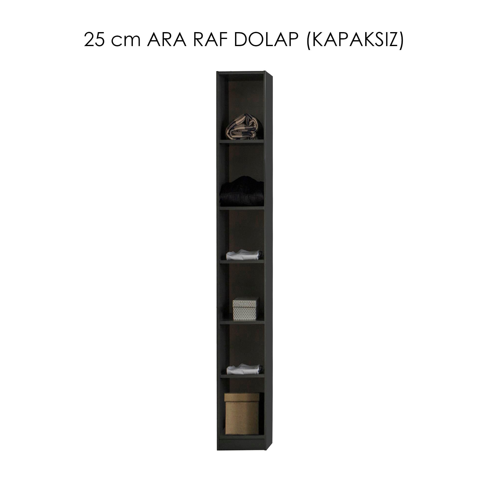Bronze 25 cm Ara Raflı Dolap (Kapaksız)