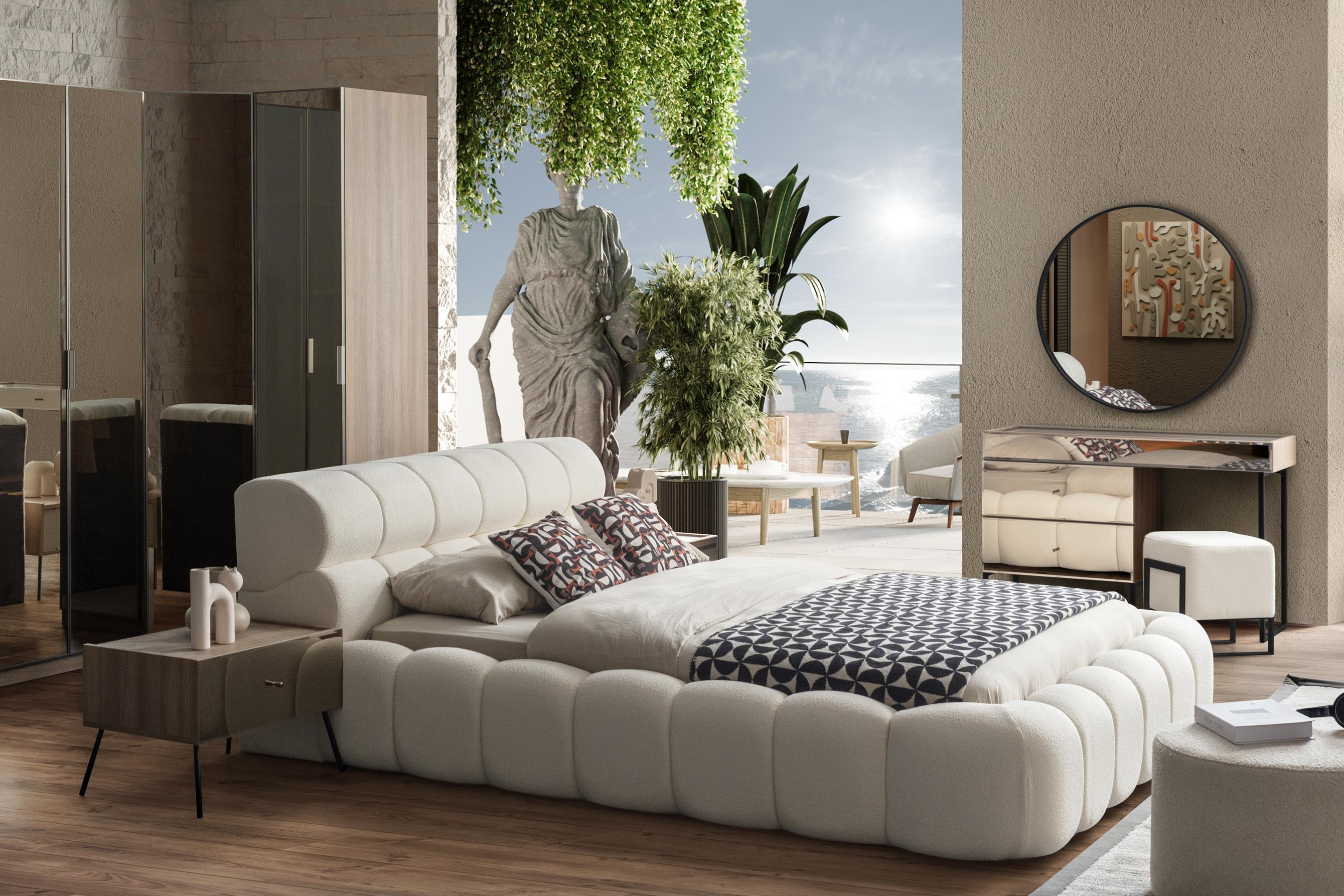 Vega Floria Bazalı Karyola + Başlık (Opsiyonel)
