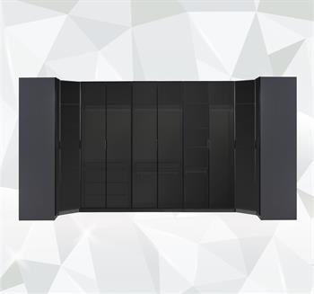 Bronze 2 Kapılı Raflı Pantolonluklu Dolap
