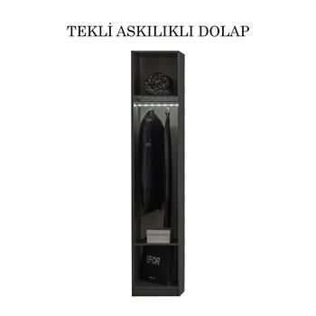 Bronze Tekli Askılı Dolap