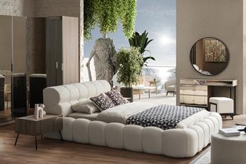 Vega Floria Bazalı Karyola + Başlık (Opsiyonel)