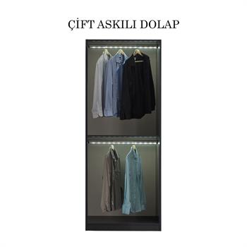 Bronze Çift Askılı Dolap