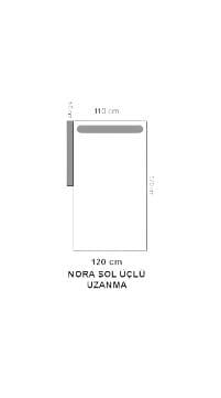 Nora 120 lik Sağ - Sol Üçlü Uzanma Modül