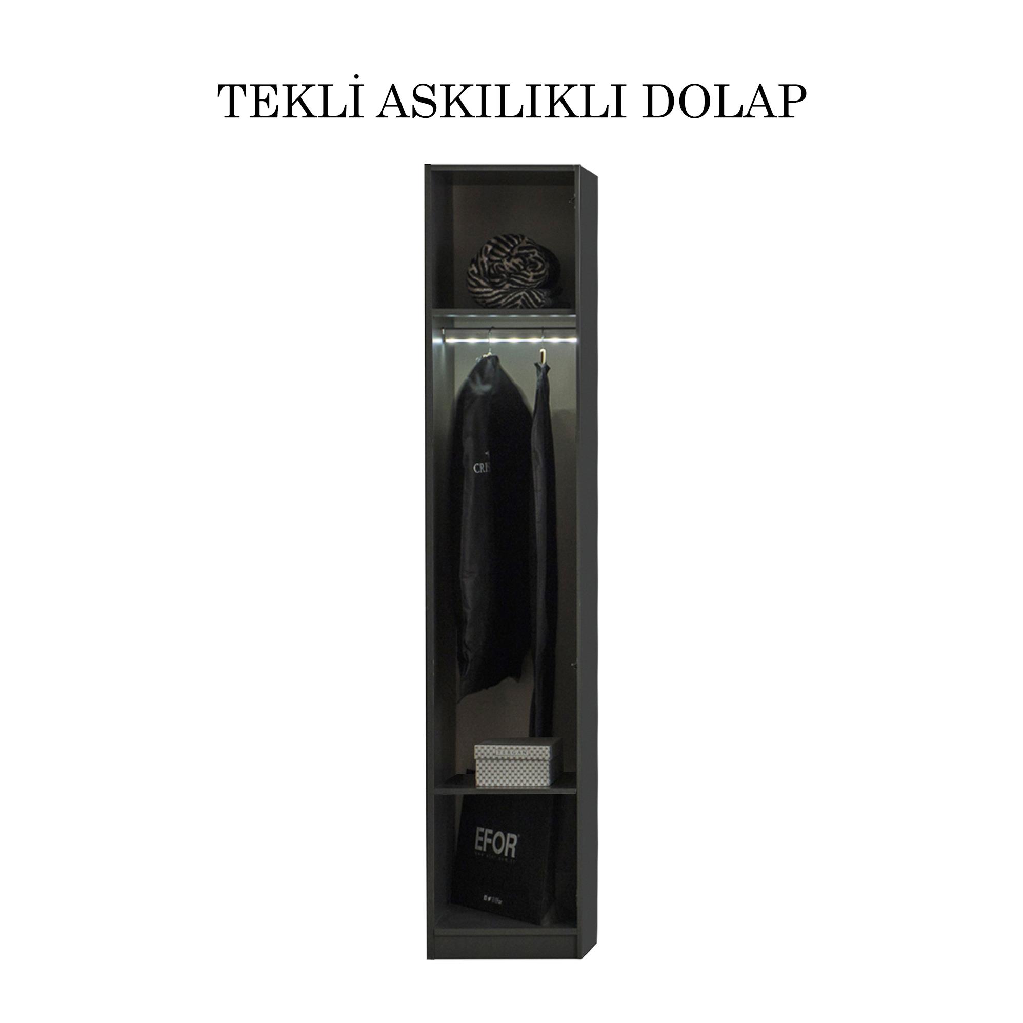 Bronze Tekli Askılı Dolap