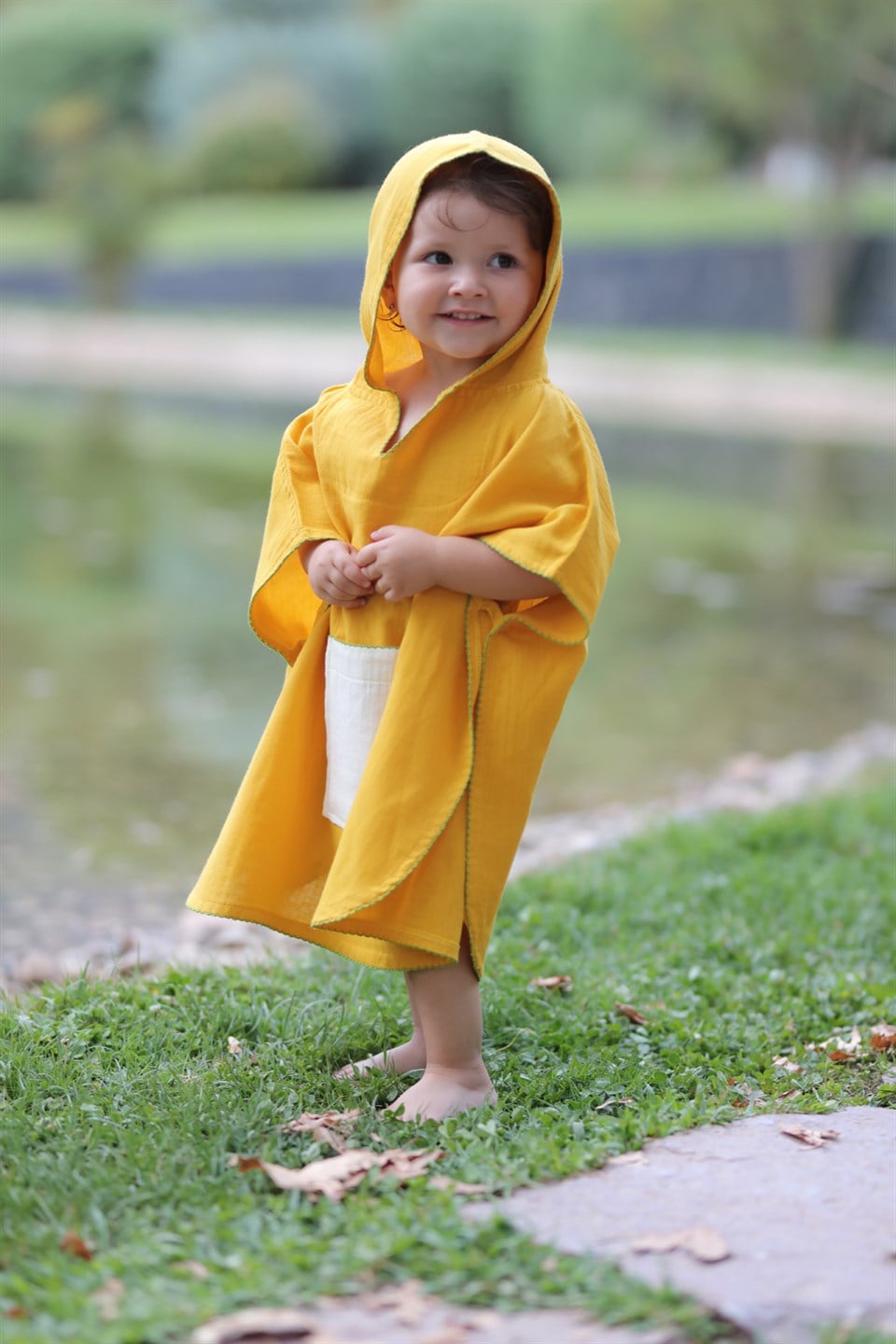 MÜSLİN PANÇOPançoKİRAZKİDSMüslin Panço HardalKİMPEKS TEKSTİL