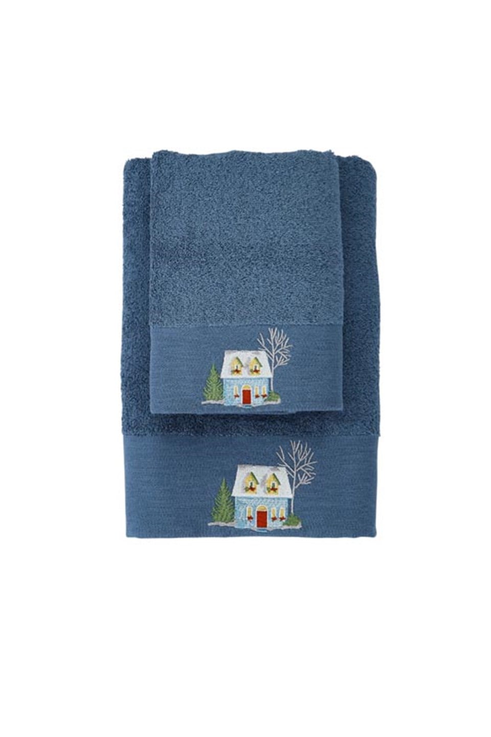 HAVLU  Banyo HavlusuKİRAZHOMENAOMI Pamuklu İndigo Havlu SetiKİMPEKS TEKSTİL