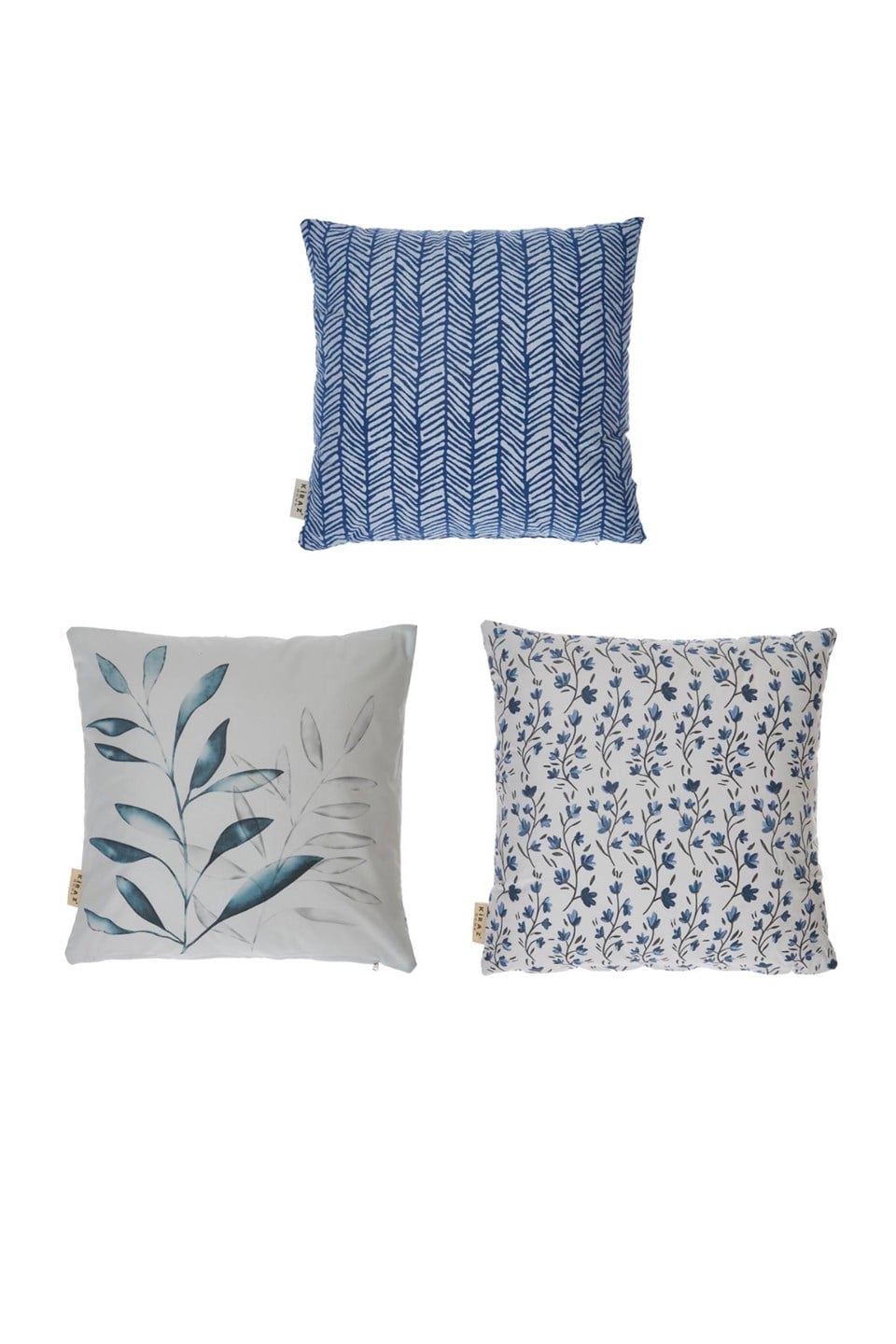 BASKILI YASTIKKırlentKİRAZHOMEOCEAN Pamuklu 3'lü Kırlent Seti (İç Dolgulu)KİMPEKS TEKSTİL