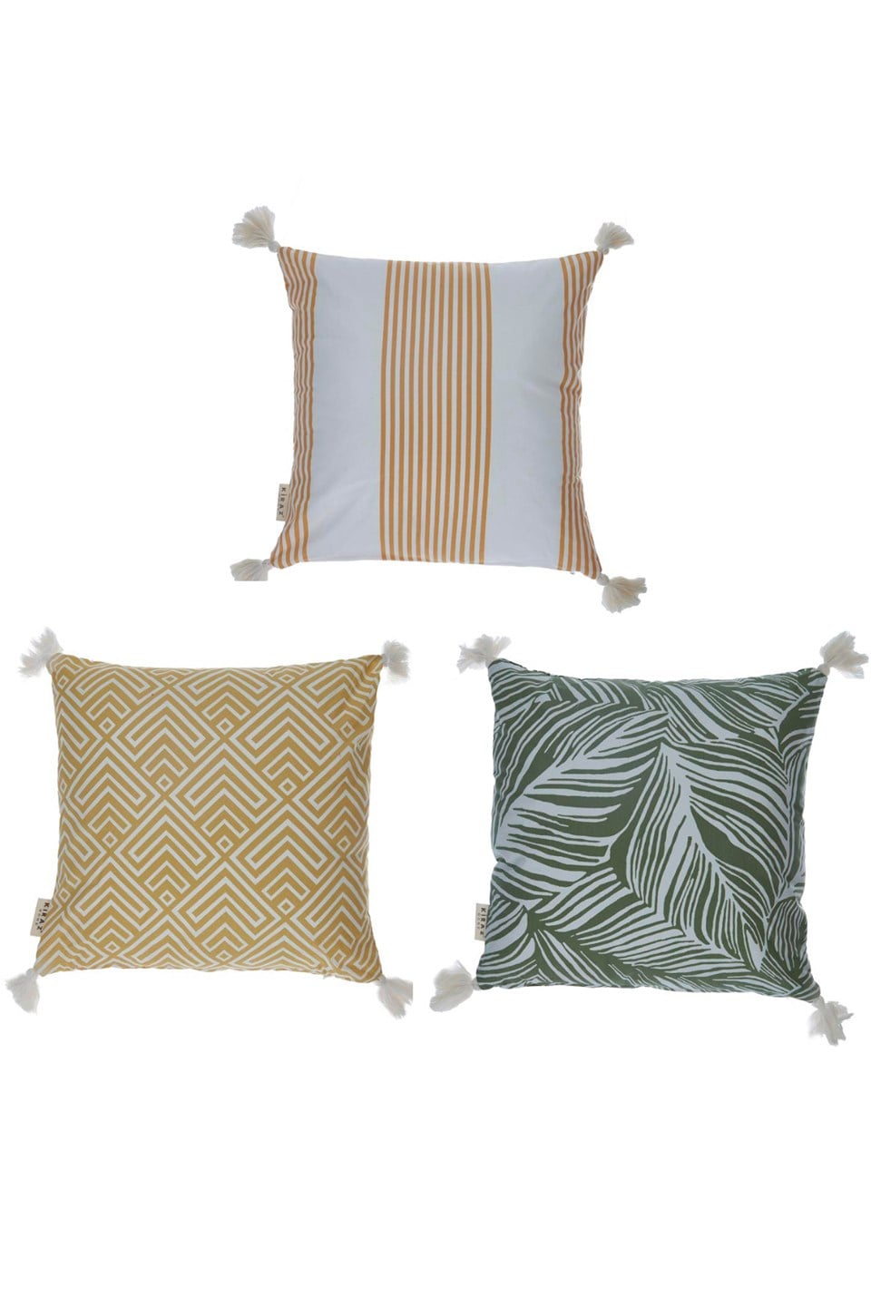 BASKILI YASTIKKırlentKİRAZHOMESANDRA Pamuklu 3'lü Kırlent Seti (İç Dolgulu)KİMPEKS TEKSTİL