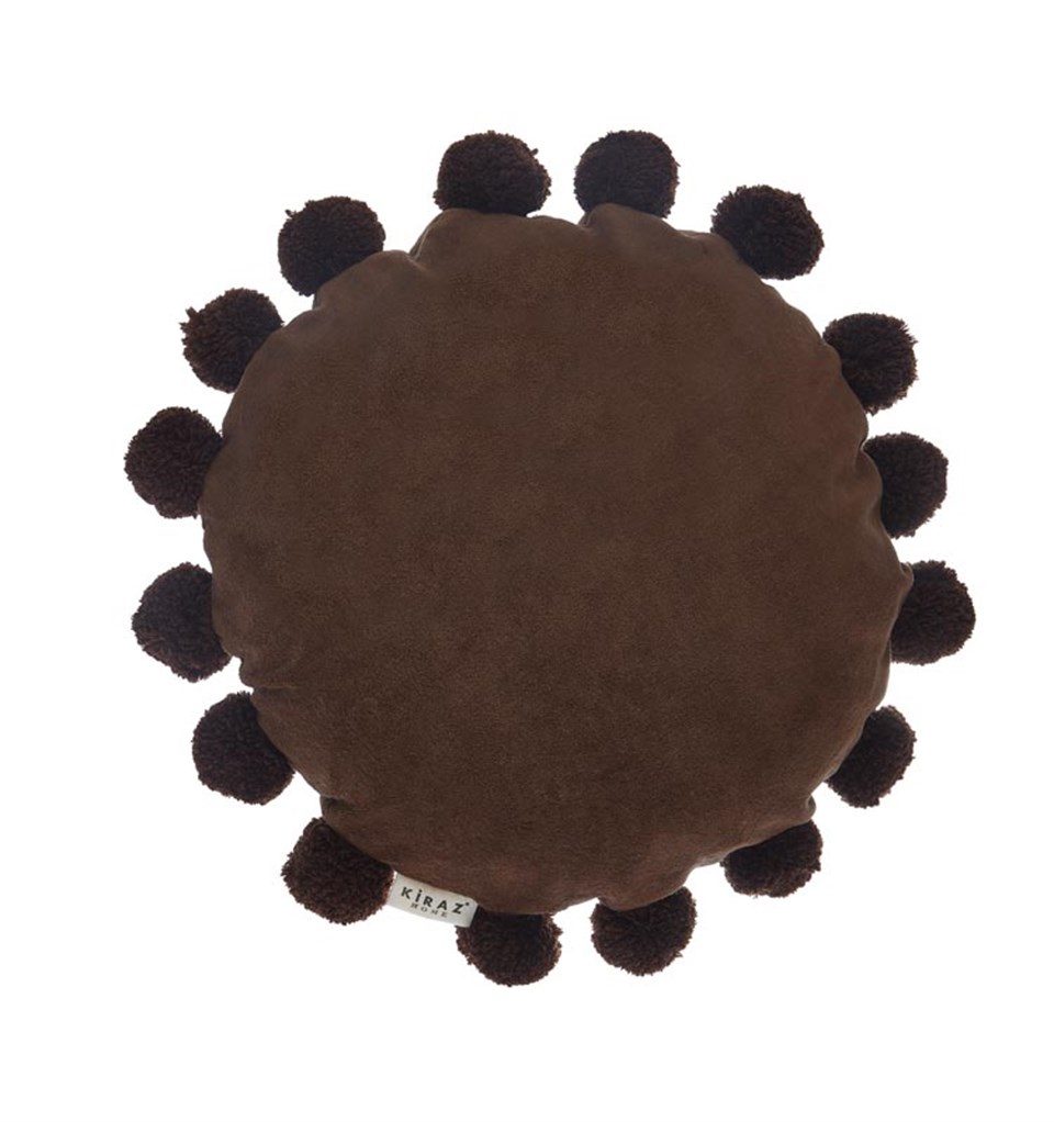 KADİFE YASTIKKırlentKİRAZHOMESOLEIL Kadife Kırlent Kahve (40x40)KİMPEKS TEKSTİL