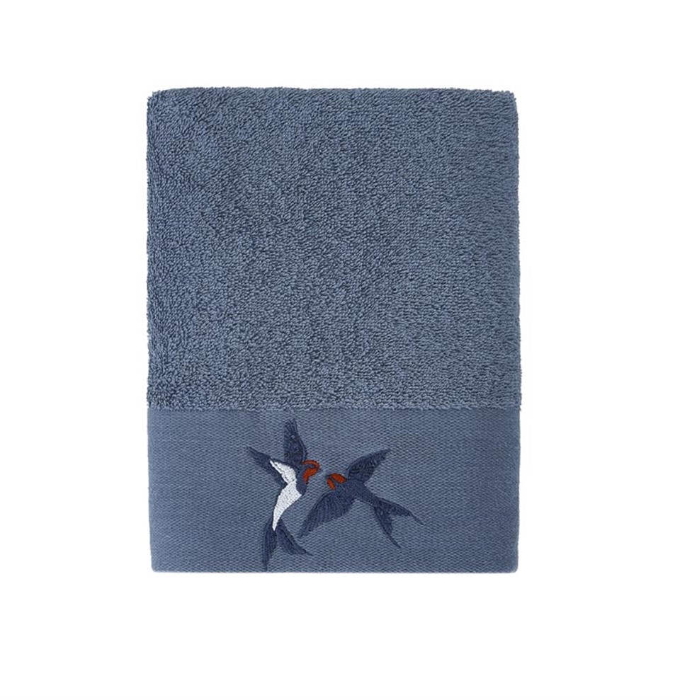 HAVLU  Banyo HavlusuKİRAZHOMEADEL Pamuklu İndigo Havlu (70X140)KİMPEKS TEKSTİL