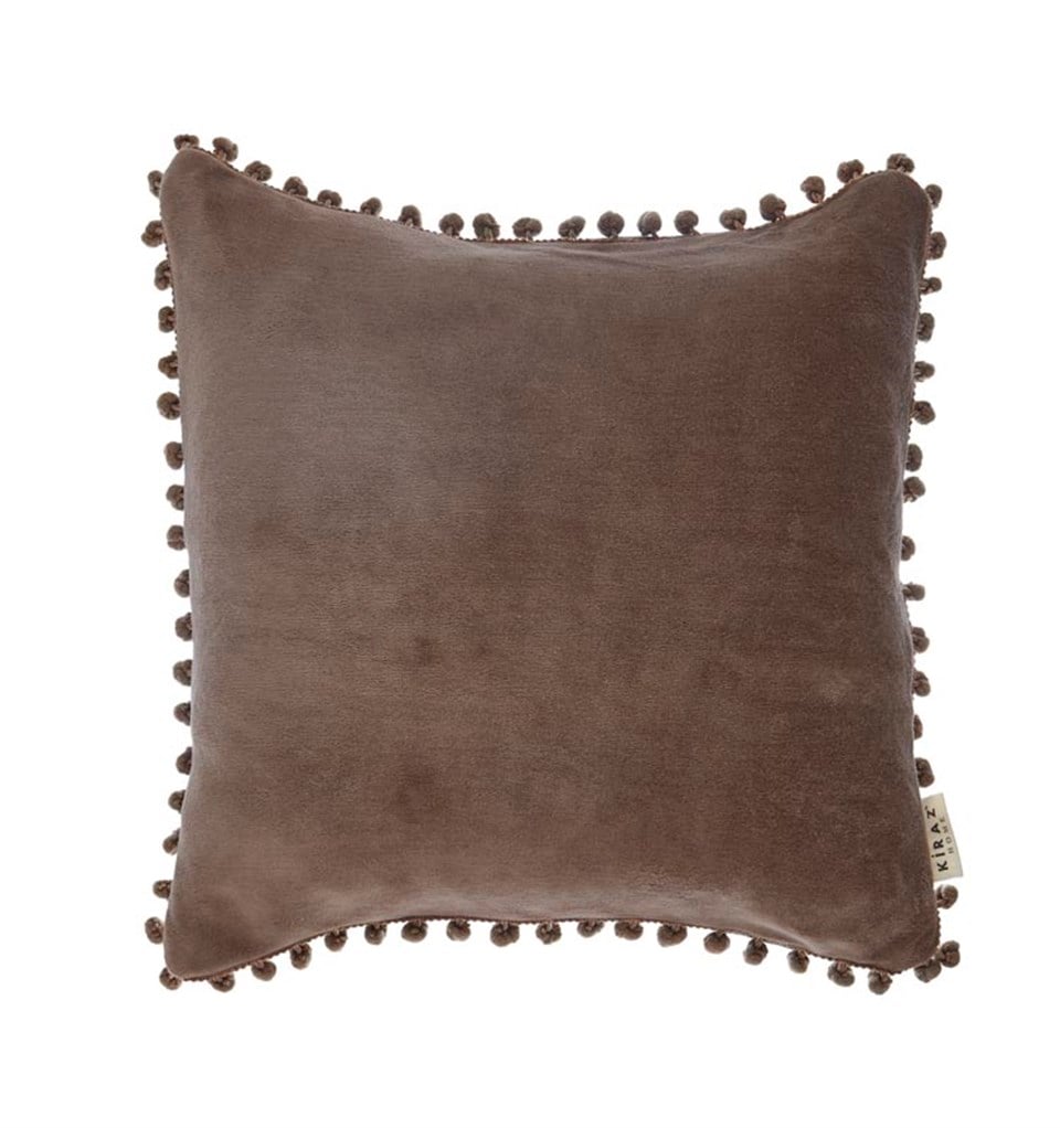 KADİFE YASTIKKırlentKİRAZHOMELENORA Kadife Kırlent Kahve (40x40)KİMPEKS TEKSTİL