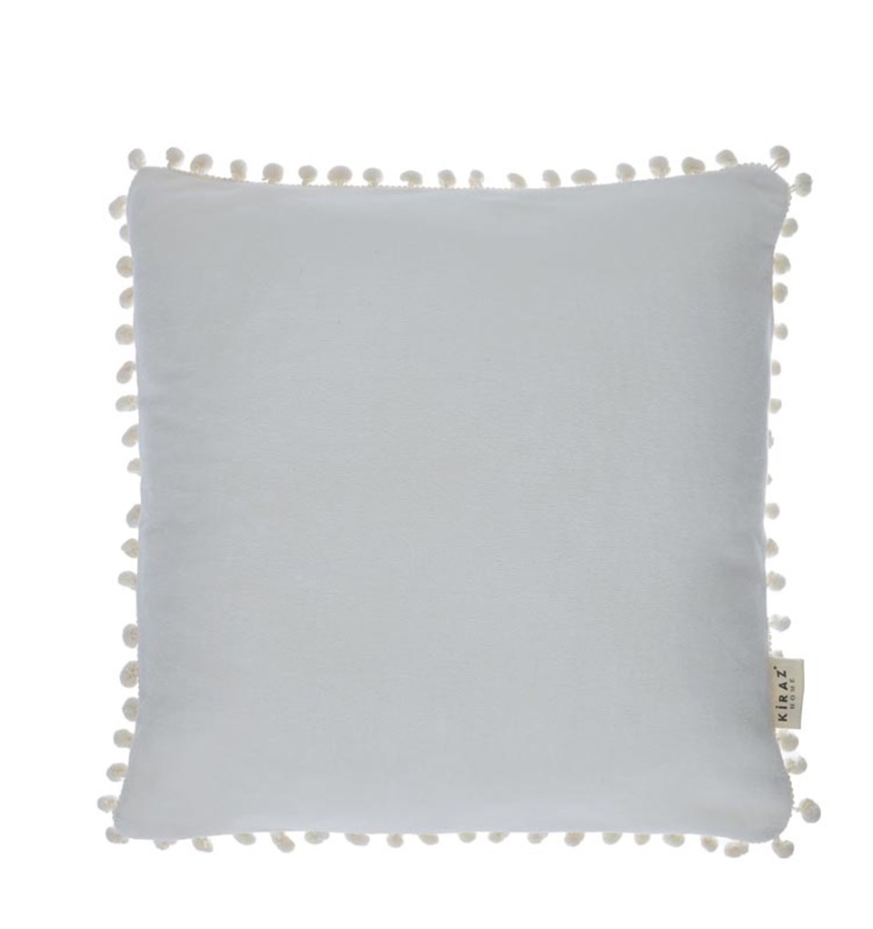KADİFE YASTIKKırlentKİRAZHOMELENORA Kadife Kırlent Krem (40x40)KİMPEKS TEKSTİL