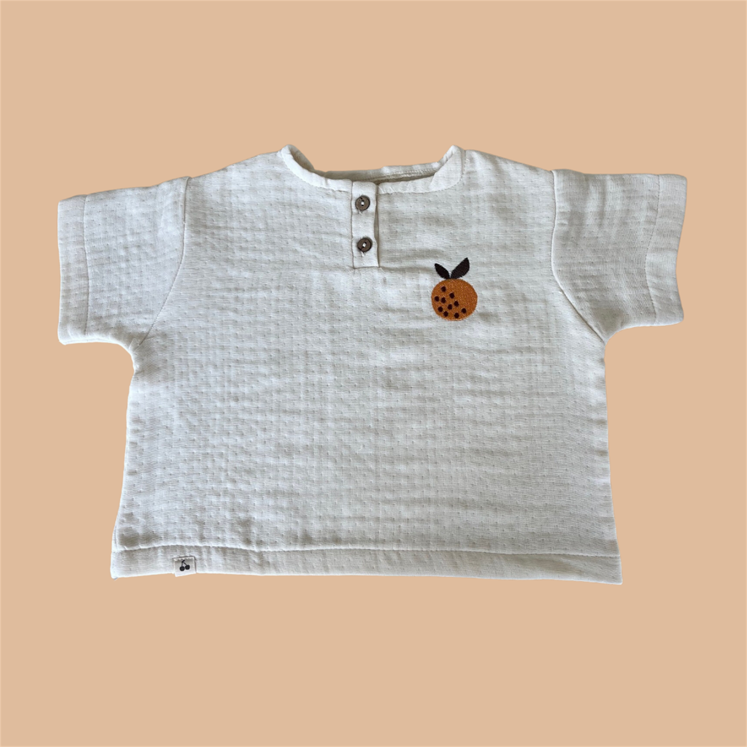 YAZLIK MÜSLİNMüslin TakımKİRAZKİDSMüslin Şeftali T-shirtKİMPEKS TEKSTİL