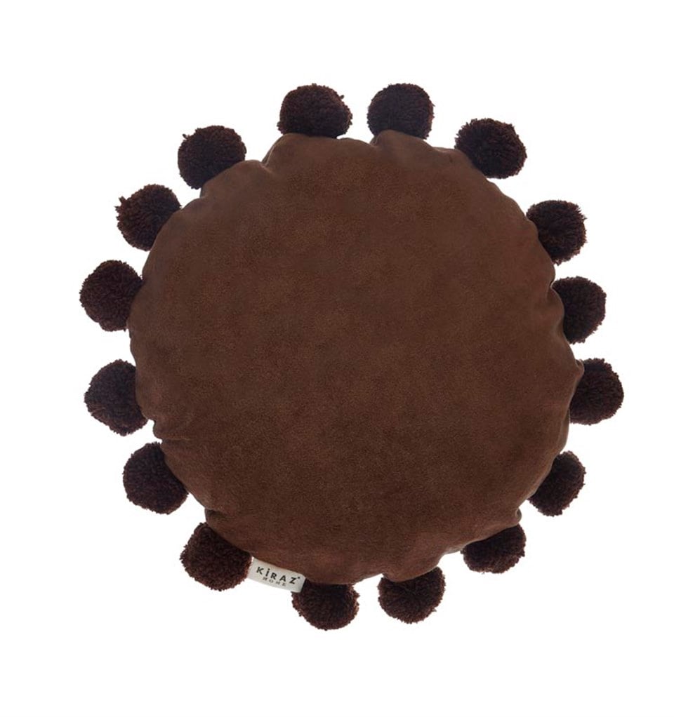 KADİFE YASTIKKırlentKİRAZHOMESOLEIL Kadife Kırlent Kahve (40x40)KİMPEKS TEKSTİL