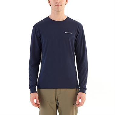 Columbia CS0354 Csc M Basic SM Logo  Ls Tee Erkek Uzun Kollu T-Shirt