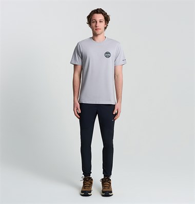 Columbia CS0416 Csc M Button Stamp Scrıpted Ss Erkek T-Shirt