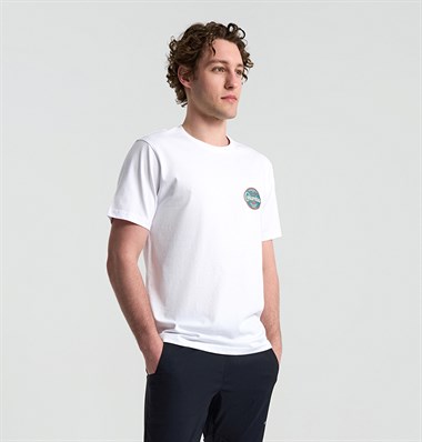 Columbia CS0416 Csc M Button Stamp Scrıpted Ss Erkek T-Shirt