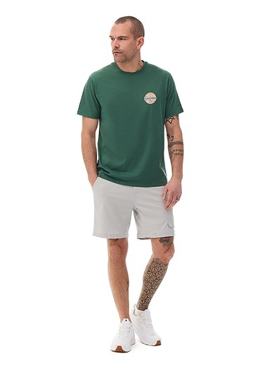 Columbia CS0416 Csc M Button Stamp Scrıpted Ss Erkek T-Shirt