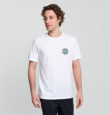 Columbia CS0416 Csc M Button Stamp Scrıpted Ss Erkek T-Shirt