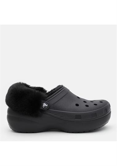 Crocs Classic Platform Fuzz Lined Clog Kadın Terlik