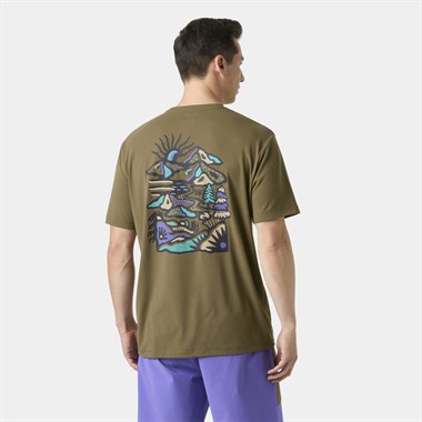 Helly Hansen Skog Recycled Graphic Erkek T-Shirt