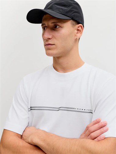 Jack & Jones Jcofusion Chest Brand Tee Ss Crew Noos Erkek T-Shirt