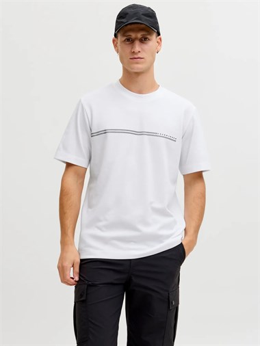 Jack & Jones Jcofusion Chest Brand Tee Ss Crew Noos Erkek T-Shirt