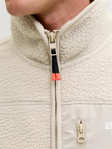 Jack & Jones Jjalpes Teddy Jacket Aw25 Erkek Polar Ceket