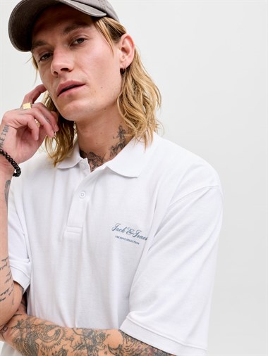 Jack & Jones Jjearchive Graphic Polo Ss Ln Erkek T-Shirt
