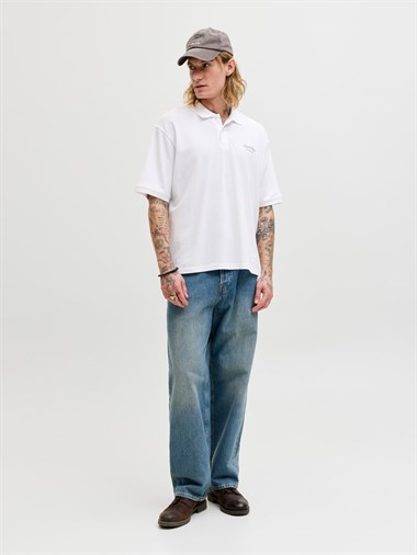 Jack & Jones Jjearchive Graphic Polo Ss Ln Erkek T-Shirt