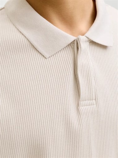 Jack & Jones Jjeharrison Structure Polo Ss Ln Erkek T-Shirt