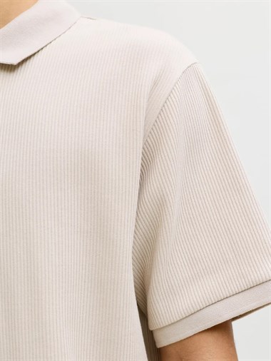 Jack & Jones Jjeharrison Structure Polo Ss Ln Erkek T-Shirt