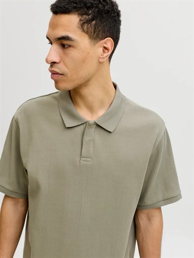 Jack & Jones Jjeharrison Structure Polo Ss Ln Erkek T-Shirt