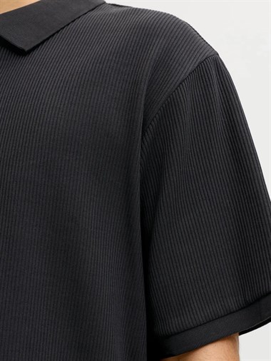 Jack & Jones Jjeharrison Structure Polo Ss Ln Erkek T-Shirt