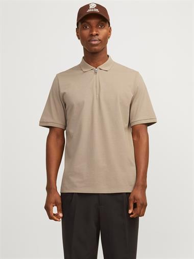 Jack & Jones Jjemac Zip Ss Polo Sn Erkek T-Shirt